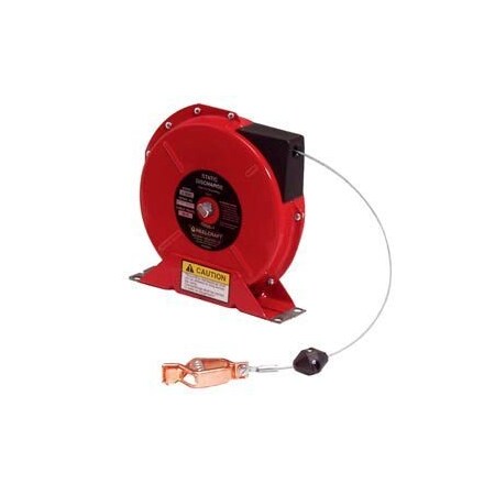 Reelcraft Reelcraft G3050N 50' Static Discharge Grounding Reel Spring Retractable w/ Nylon Coated Cable G 3050 N